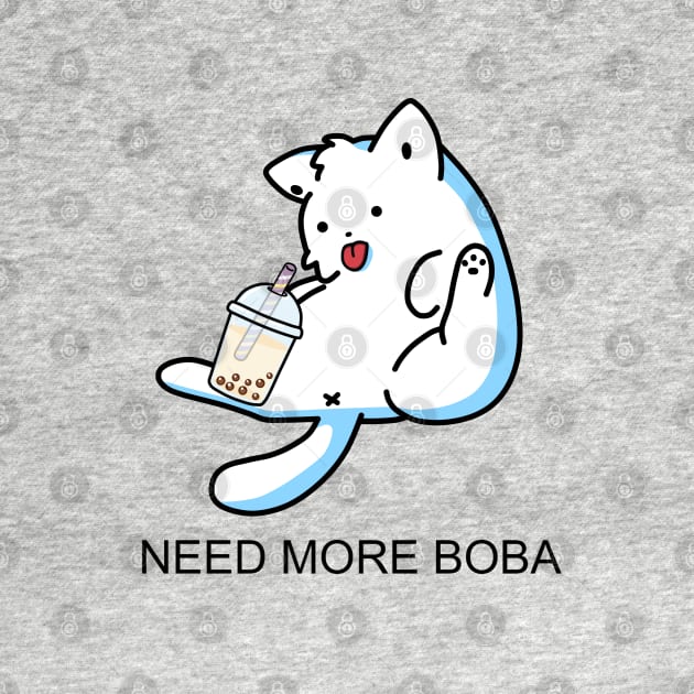 Lazy Kitty Needs More Boba! by SirBobalot